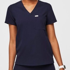 FIGS Navy Blue Scrub Top